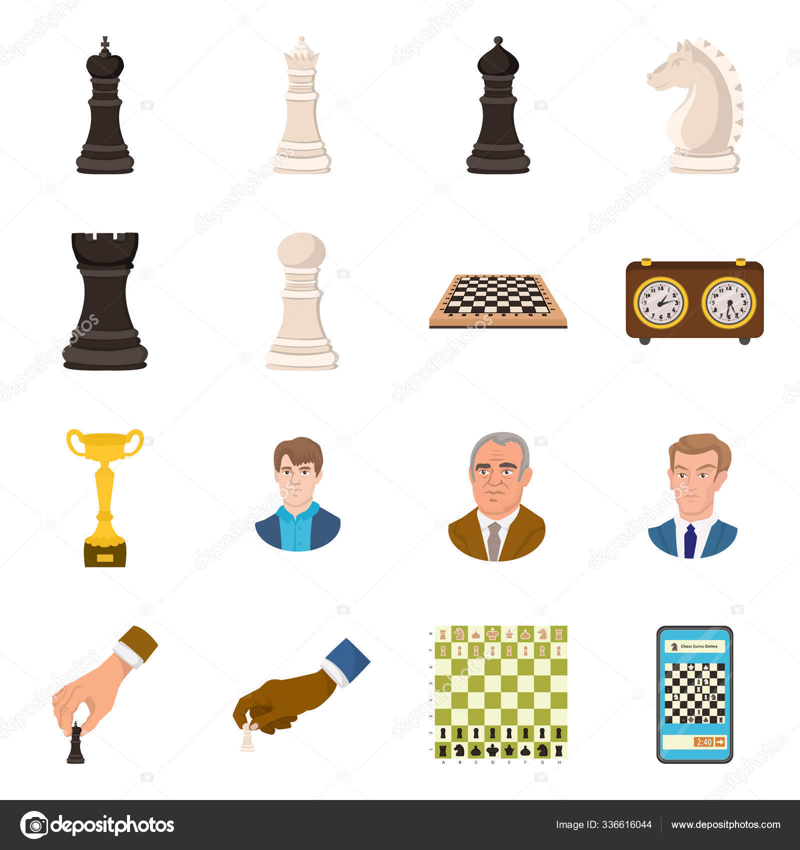 Vektor Illustration Von Schach Und Spiellogo Sammlung Von Schach Und Strategie Aktiensymbolen Fur Das Web Vektorgrafik Lizenzfreie Grafiken C Pandavector 336616044 Depositphotos