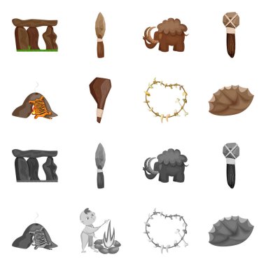 Evrim ve tarih öncesi simgesi yalıtılmış nesne. Evrim ve geliştirme hisse senedi simgesi için web topluluğu.