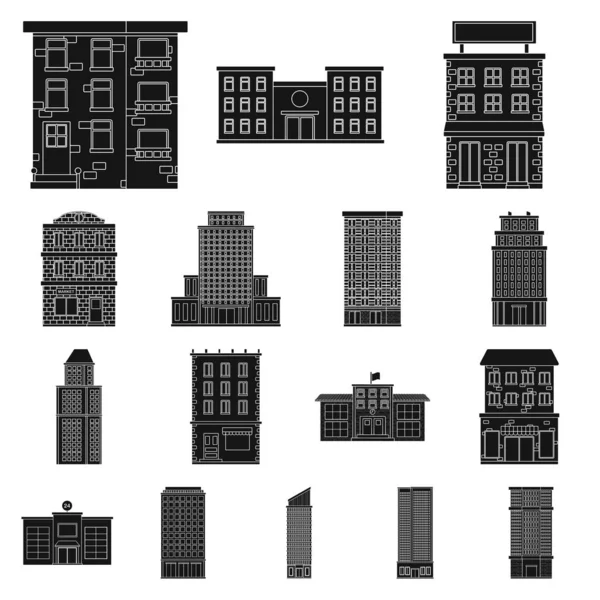 Objeto isolado de símbolo moderno e de propriedade. Coleção de ícone de vetor moderno e de construção para estoque . —  Vetores de Stock