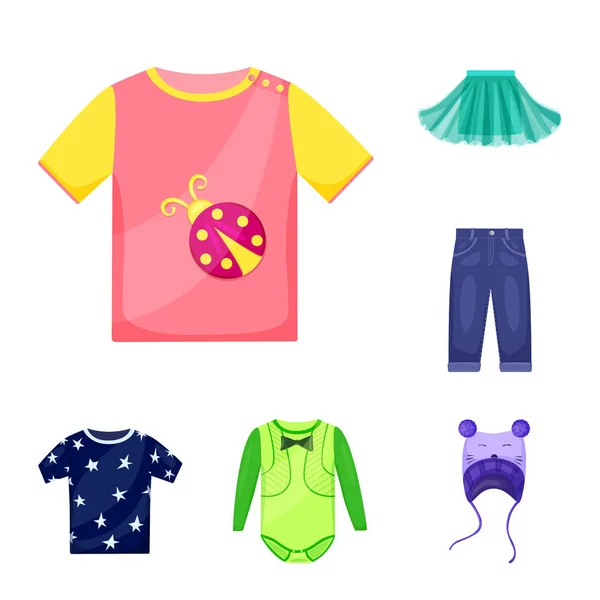 Vektor-Design von Baby und Kind-Symbol. Sammlung von Baby- und Kind-Aktiensymbolen für das Web. — Stockvektor