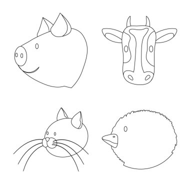 Vektör tasarım gıda ve ev yapımı sembolü. Web için gıda ve Homestead stok sembolü kümesi.