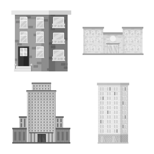 Illustration vectorielle de la construction et icône de la ville. Collection de construction et icône vectorielle centrale pour stock . — Image vectorielle