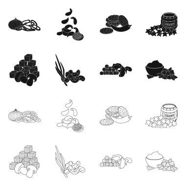 Tat ve daiç logo yalıtılmış nesne. Tat ve organik hisse senedi vektör çizim.