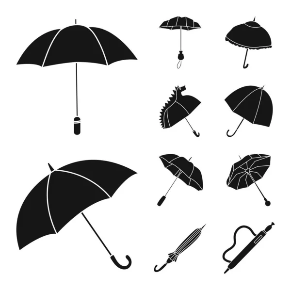 Isolated object of weather and rainy icon. Set of weather and rain vector icon for stock. Royalty Free Stock Illustrations