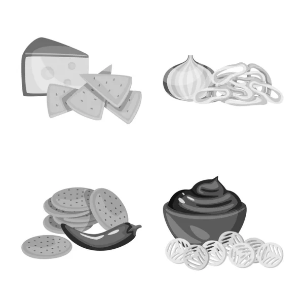 Diseño vectorial del sabor y el icono de la cocina. Colección de sabor y seasonin icono de vectores para stock . Vectores De Stock Sin Royalties Gratis