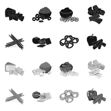 Tat ve daiç logo vektör tasarımı. Tat ve web için organik hisse senedi simgesi.