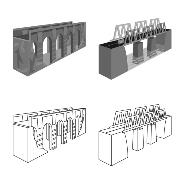 Ilustração vetorial da conexão e do logotipo do projeto. Conjunto de conexão e ícone de vetor lateral para estoque . Ilustração De Stock