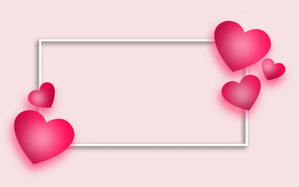 Template Banner Valentine Day Mother Day Women Day — Stock Photo, Image