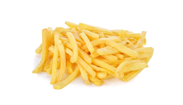 Patatine Fritte Isolate Sfondo Bianco — Foto Stock