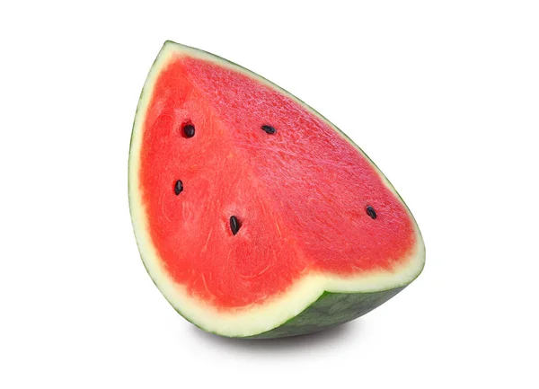 Scheiben Wassermelone Isoliert Auf Weißem Hintergrund — Stockfoto