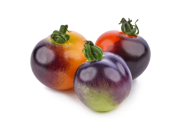 Colorful Tomatoes Isolated White Background — Stock Photo, Image