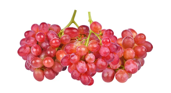 Ripe Red Grapes Isolated White Background — Stock Photo, Image