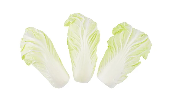 白菜の葉白地に孤立 トップ表示 — ストック写真
