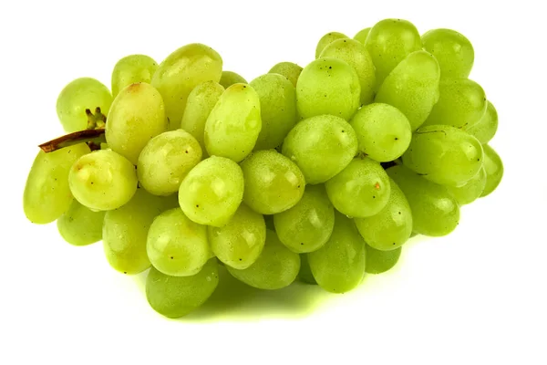 Banda Winogron Rodzynek Białym Tle Winogrona Winogrona Stołowe Świeże Owoce — Zdjęcie stockowe