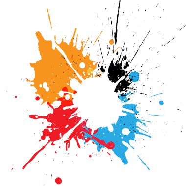 soyut sıçramak çok renkli tasarım. illüstrasyon vektör tasarımı