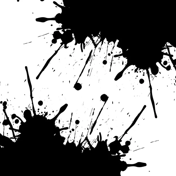 Vector Splatter Background black color. illustration vector desi — Stock Vector