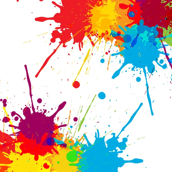 Splatter Color background illustration vector design — Stock Vector