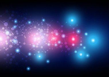 Arka arka plan Mesh Teknolojisi illüstrasyon vektör tasarımı