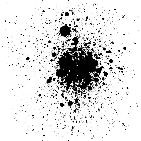 Векторные брызги черный цвет фона — стоковый вектор