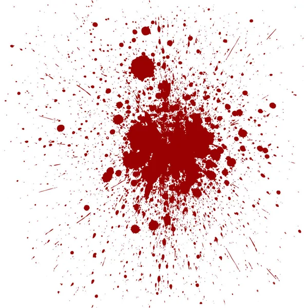 Vektor Splatter rote Farbe Hintergrund — Stockvektor