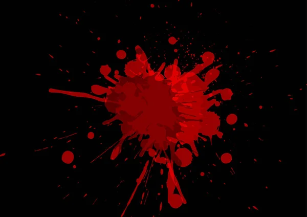 Vektor Splatter rote Farbe Hintergrund. Illustrationsvektordesign — Stockvektor