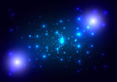 Vektör soyut ışık mavi arka plan