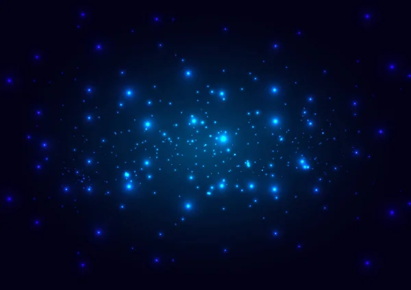 Espacio abstracto sobre fondo azul brillante. Concepto tecnológico — Vector de stock