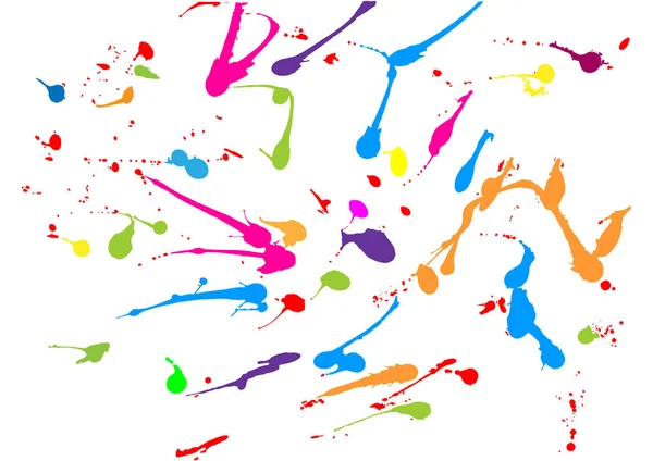 Abstrakta splatter färg färg design bakgrund. illustration ve — Stock vektor