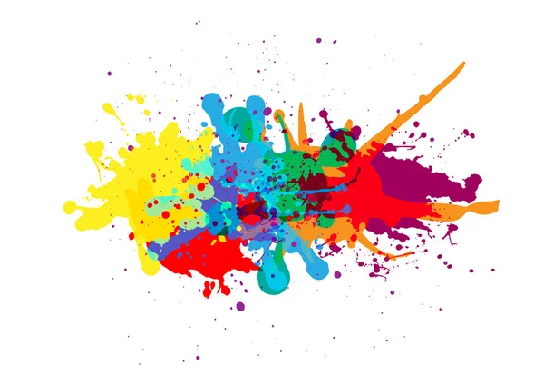 Vektor Splatter Farbe Hintergrunddesign. Illustrationsvektor des — Stockvektor