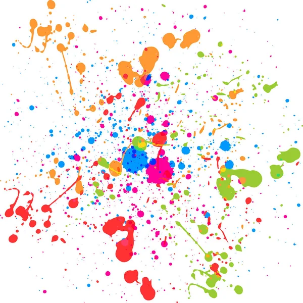 Abstract splatter multi  color background. illustration vector d — Stock Vector