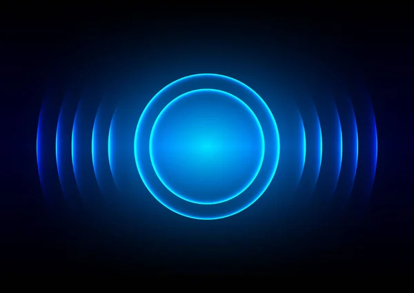 Abstracto digital sonido onda azul luz fondo — Archivo Imágenes Vectoriales