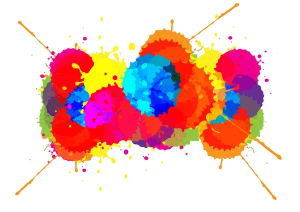 Vektor Splatter Farbe Hintergrunddesign. Illustrationsvektor des — Stockvektor