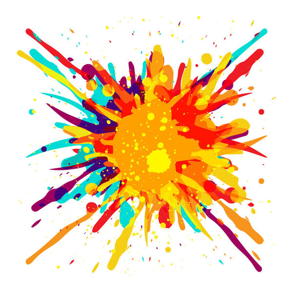 векторные брызги цвета фона дизайн. иллюстрация:
