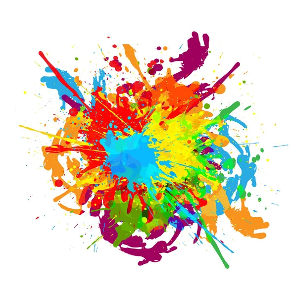 Abstract vector splatter color background. illustration vector d — Stock Vector