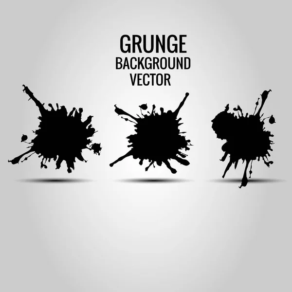 Vektor Grunge Splatter Design, Text Etikettenhintergrund, Illustrationen — Stockvektor