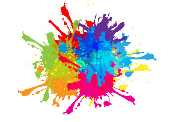 абстрактные векторные брызги цветовой дизайн. цвет вектора иллюстрации
