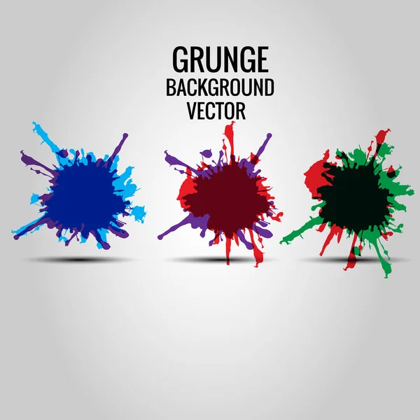 Vektor Grunge Hintergrunddesign, Splatter-Farbdesign, Hintergrund — Stockvektor