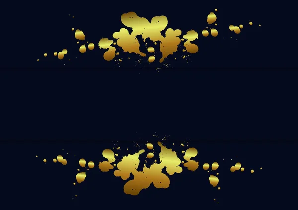 Абстрактная векторная форма и цвет брызг золота на темном цвете — стоковый вектор