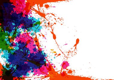 soyut vektör sıçrama çok renkli beyaz arkaplan tasarım arka plan konsepti, illüstrasyon vektör tasarımı