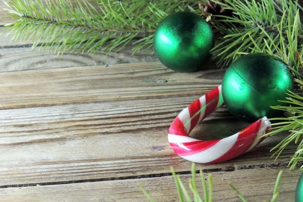 Sfondo di Natale con caramelle — Foto Stock
