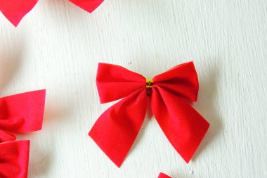 Noel arka plan, kırmızı yay