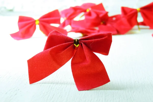 Fondo de Navidad, arcos rojos — Foto de Stock