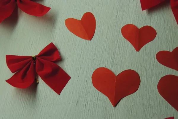 Червоне серце. Фон для день Святого Валентина — стокове фото