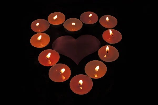 Background with candles — Stock Photo, Image