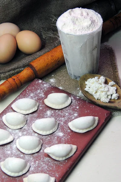 Bolinhos com queijo cottage — Fotografia de Stock