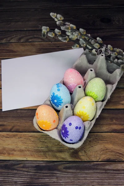 Des œufs de Pâques. Contexte — Photo