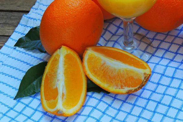 Orange in the section closeup — Stock Photo, Image