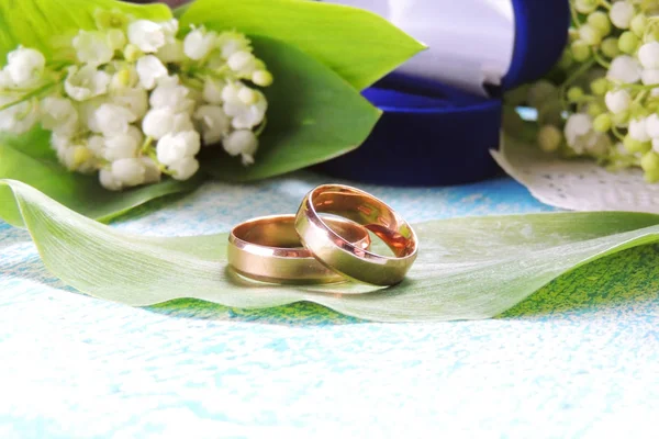 Pareja anillos de boda — Foto de Stock