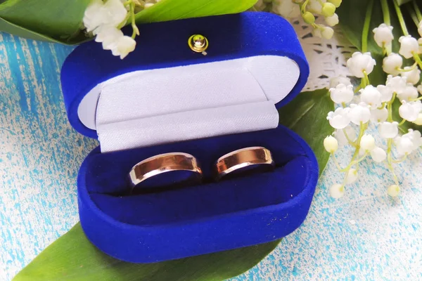 Pareja anillos de boda — Foto de Stock