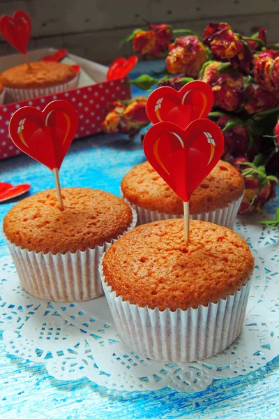 Cupcake en rose — Stockfoto